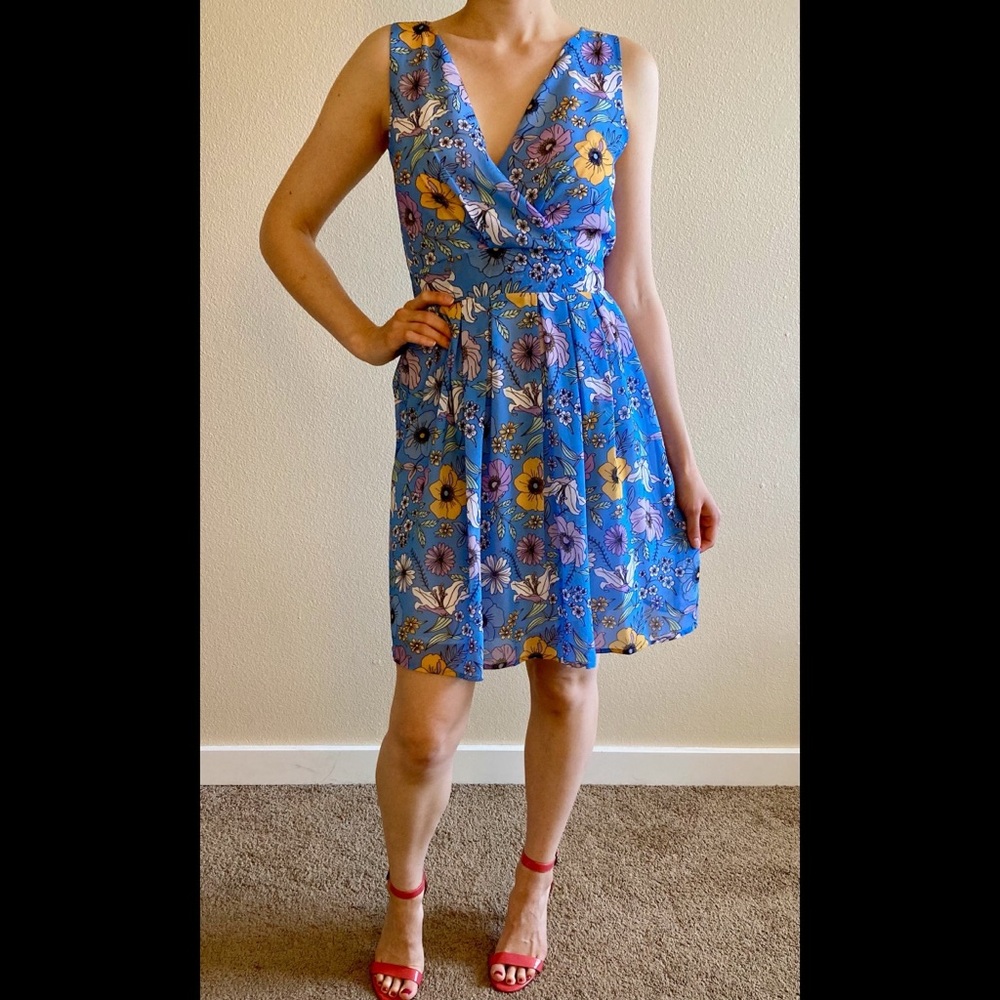 Blue Floral Dress